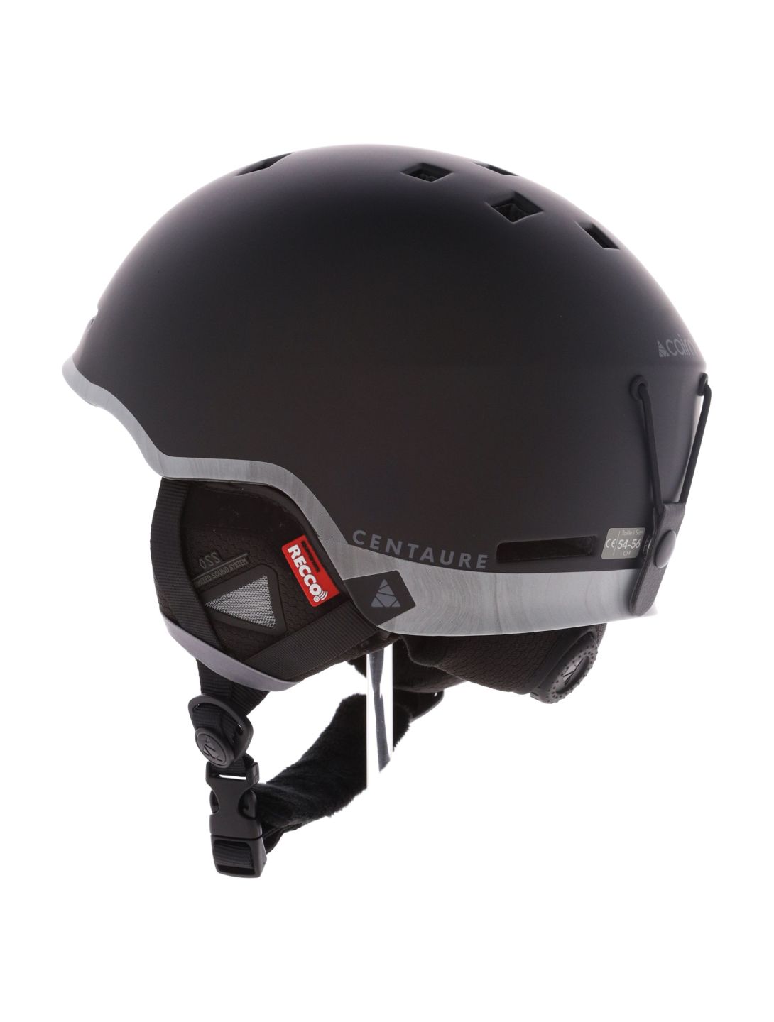 Cairn, Centaure Rescue casque de ski unisexe Mat Black Lava noir 