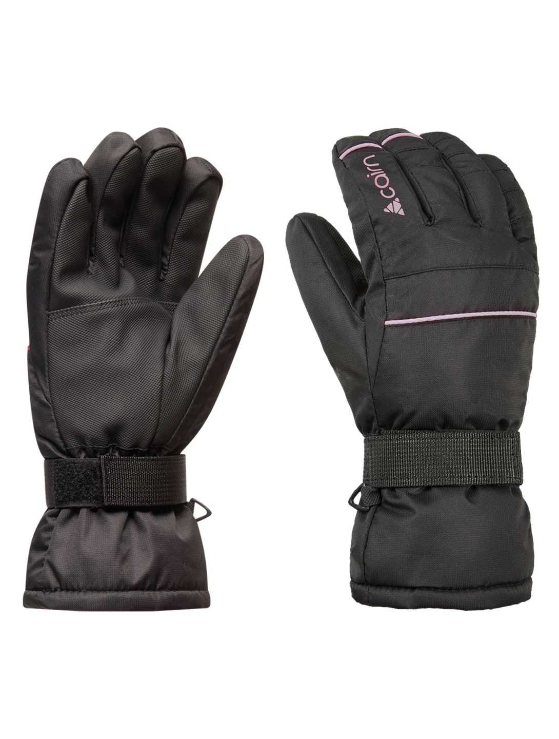 Cairn, Ceres W gants de ski femmes Black Powder noir, rose 