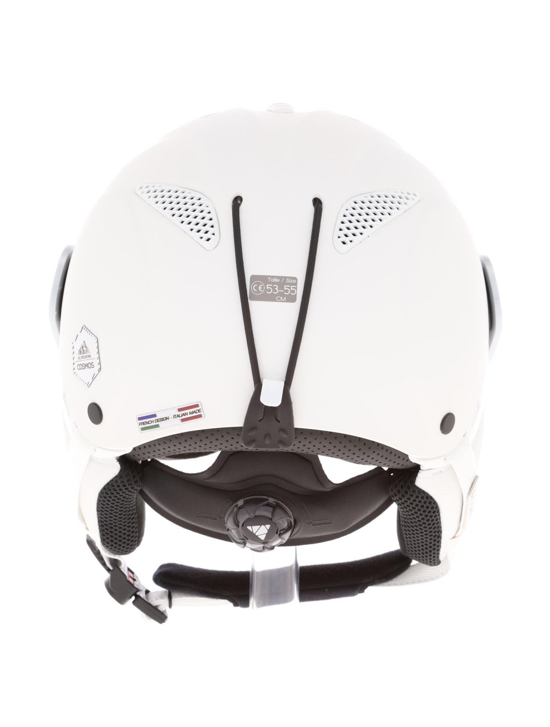 Cairn, Cosmos Pchromic casque de ski avec visière unisexe blanc 