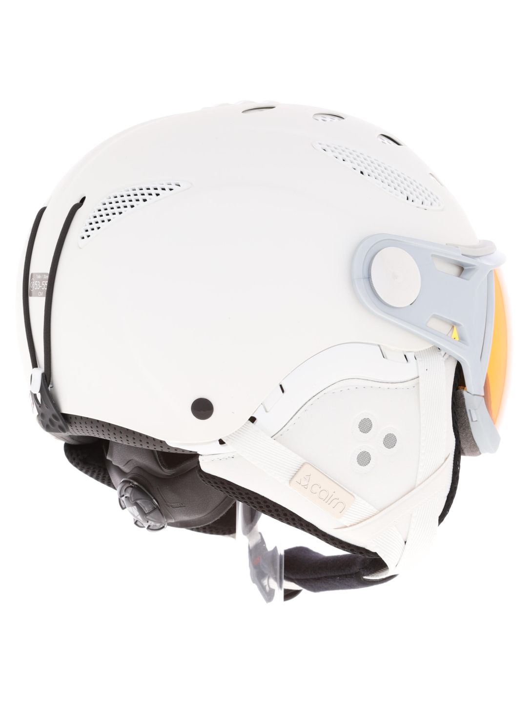 Cairn, Cosmos Pchromic casque de ski avec visière unisexe blanc 