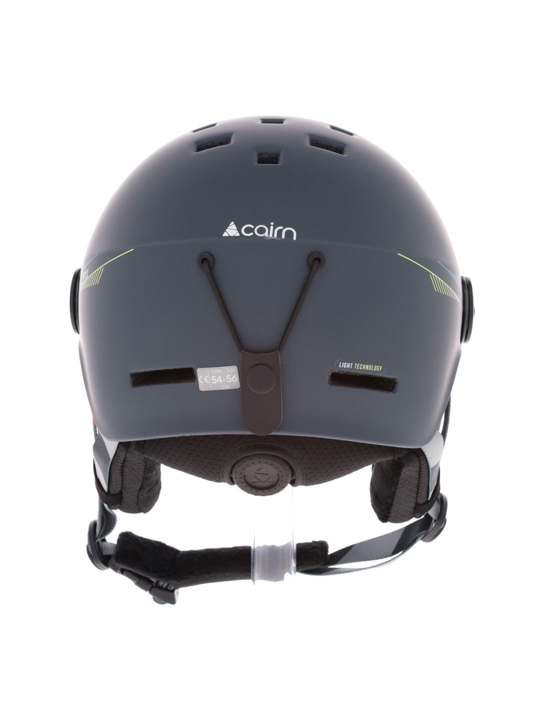 Cairn, Eclipse Rescue casque de ski avec visière unisexe coal bleu 