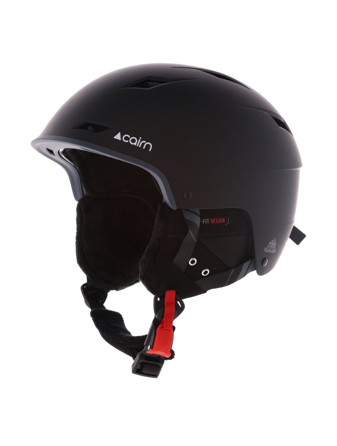 Cairn, Equalizer casque de ski unisexe Mat Black noir 