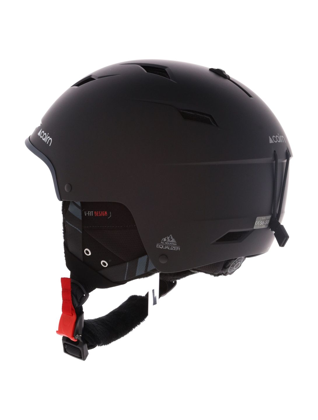 Cairn, Equalizer casque de ski unisexe Mat Black noir 