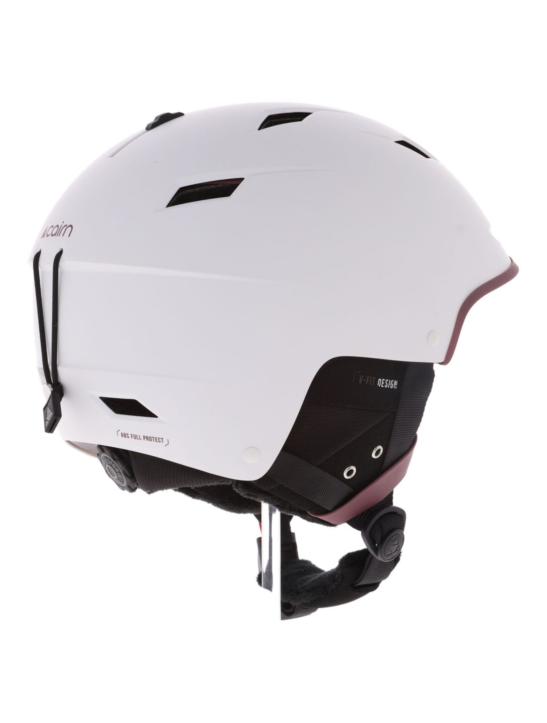 Cairn, Equalizer casque de ski unisexe Mat White Dahlia blanc, violet 