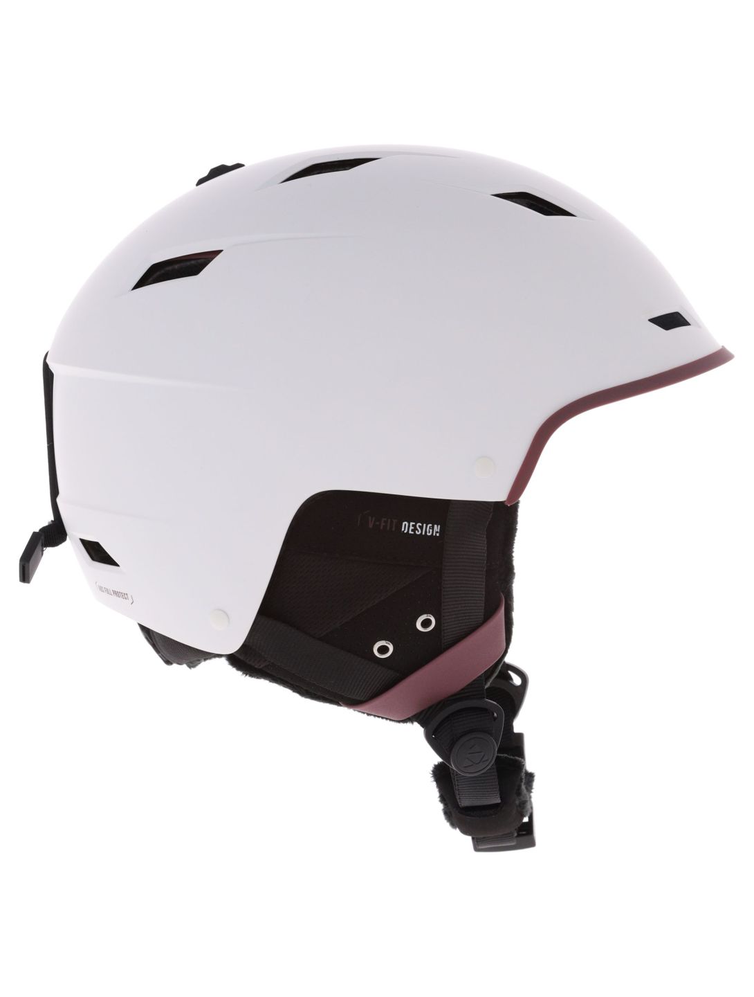 Cairn, Equalizer casque de ski unisexe Mat White Dahlia blanc, violet 