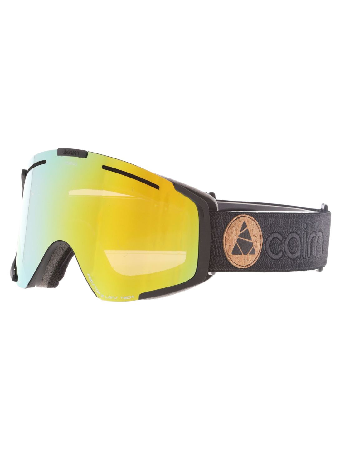 Cairn, Genesis lunettes de ski unisexe Mat Black Gold noir, Or 