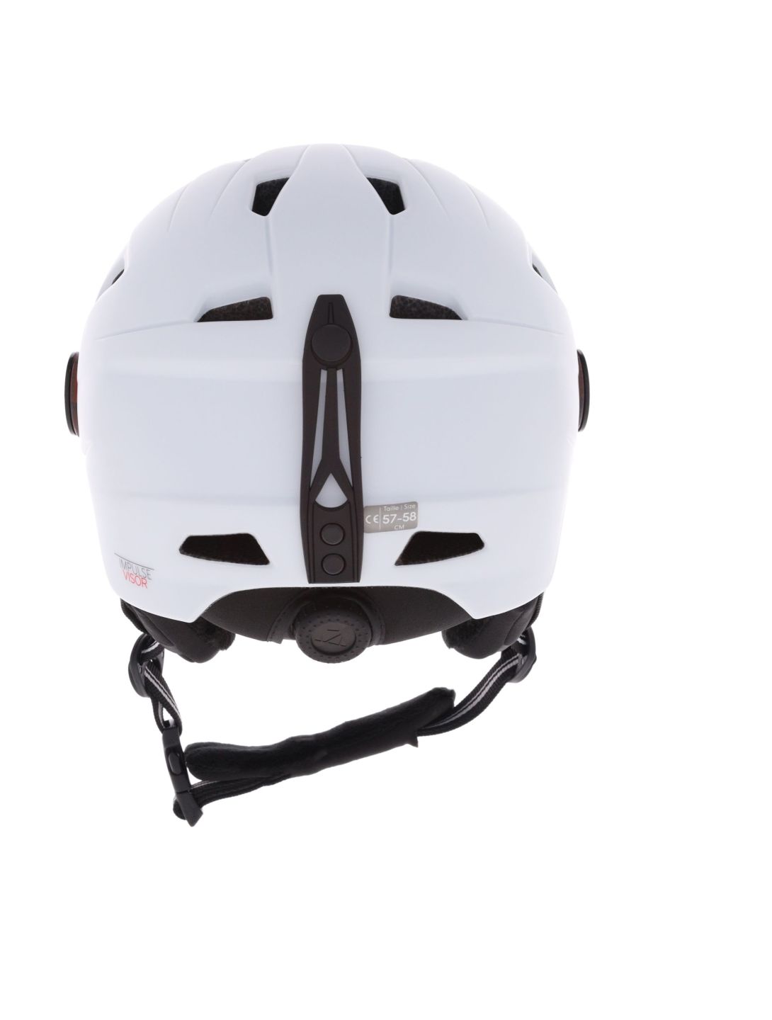 Cairn, Impulse Visor casque de ski avec visière unisexe Mat White blanc 