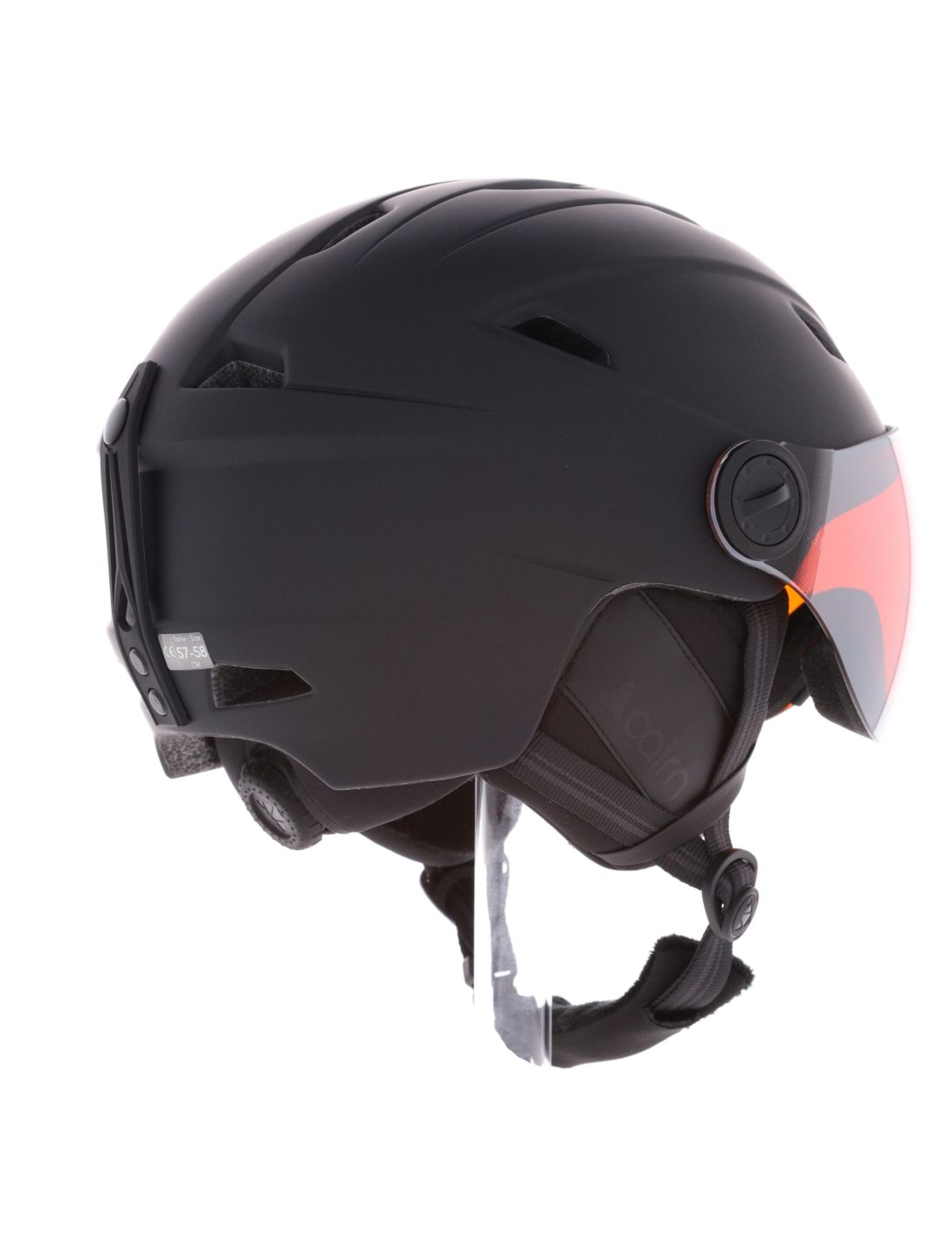 Cairn, Impulse Visor casque de ski avec visière unisexe Mat Black noir 