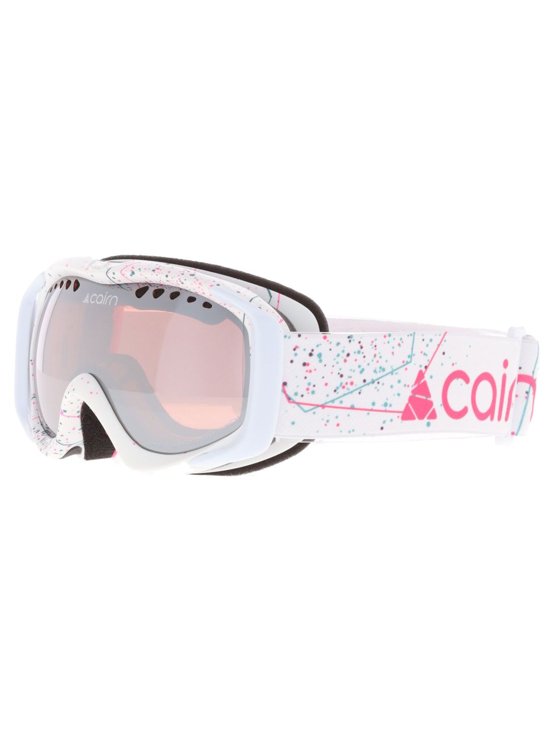 Cairn, Mate lunettes de ski enfants Mat White Spray blanc, rose 