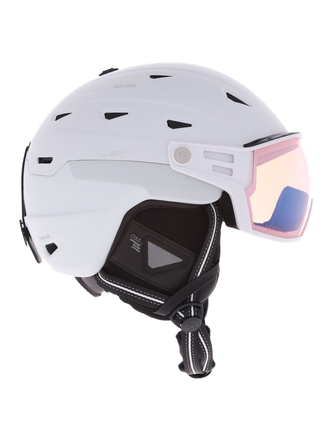 Cairn, Maverick Visor Evolight Nxt casque de ski avec visière unisexe White blanc 