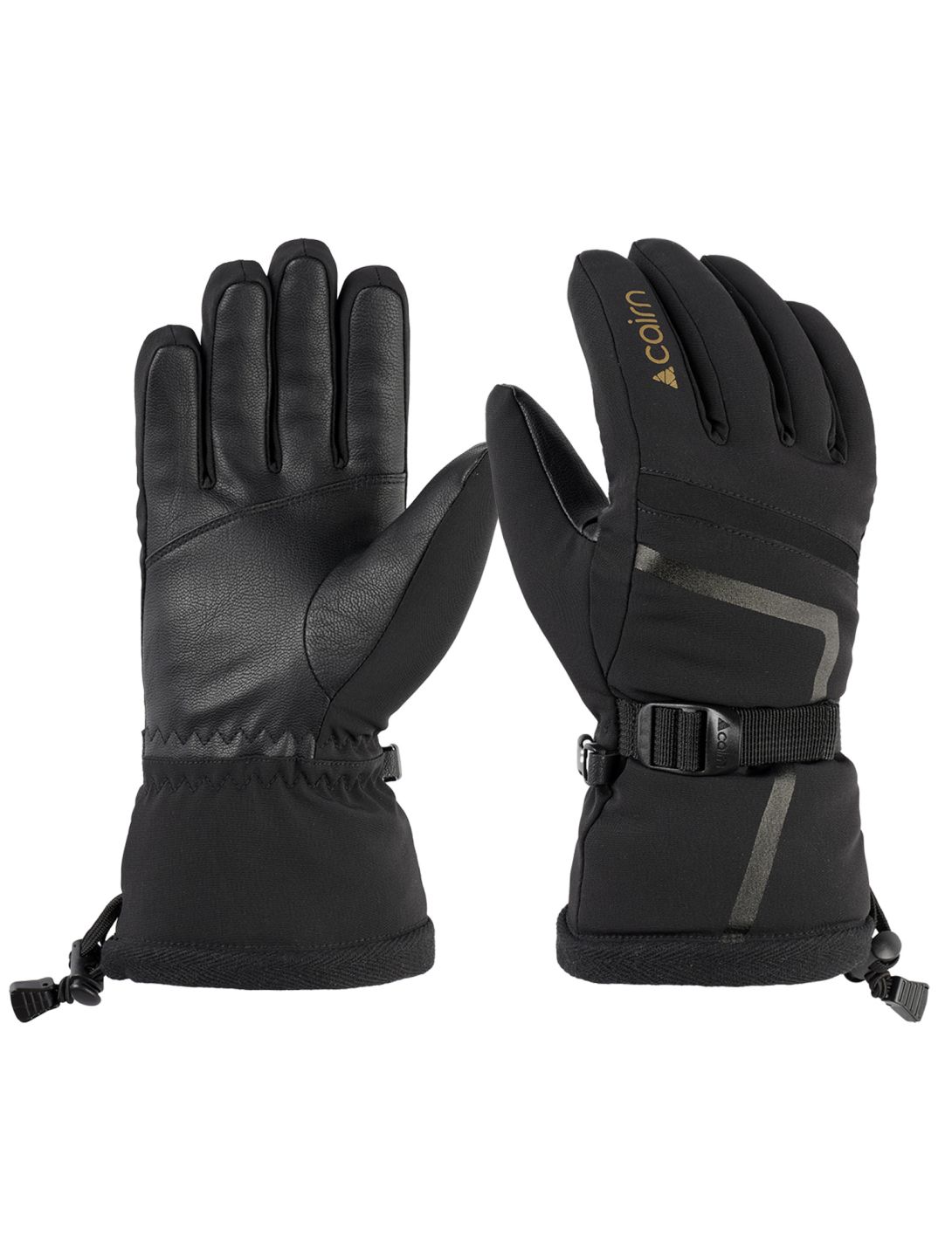 Cairn, Nejapa W C-Tex gants de ski femmes Black Gold noir, Or 