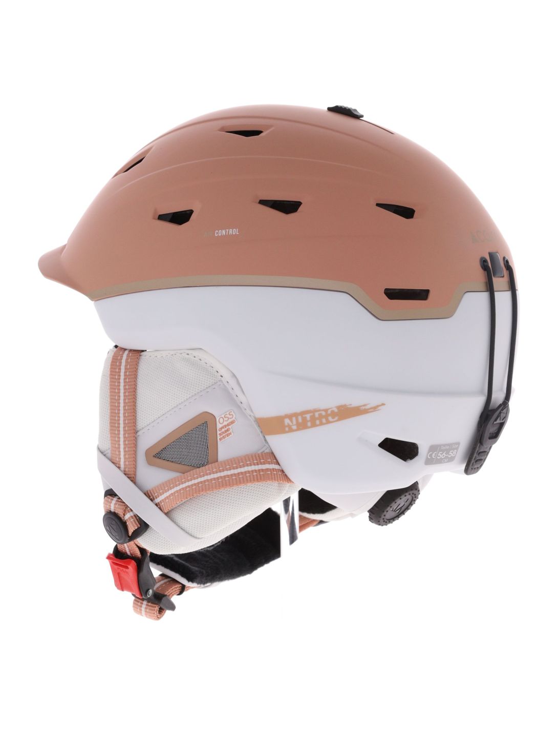 Cairn, Nitro casque de ski unisexe Mat Latte White beige, blanc 