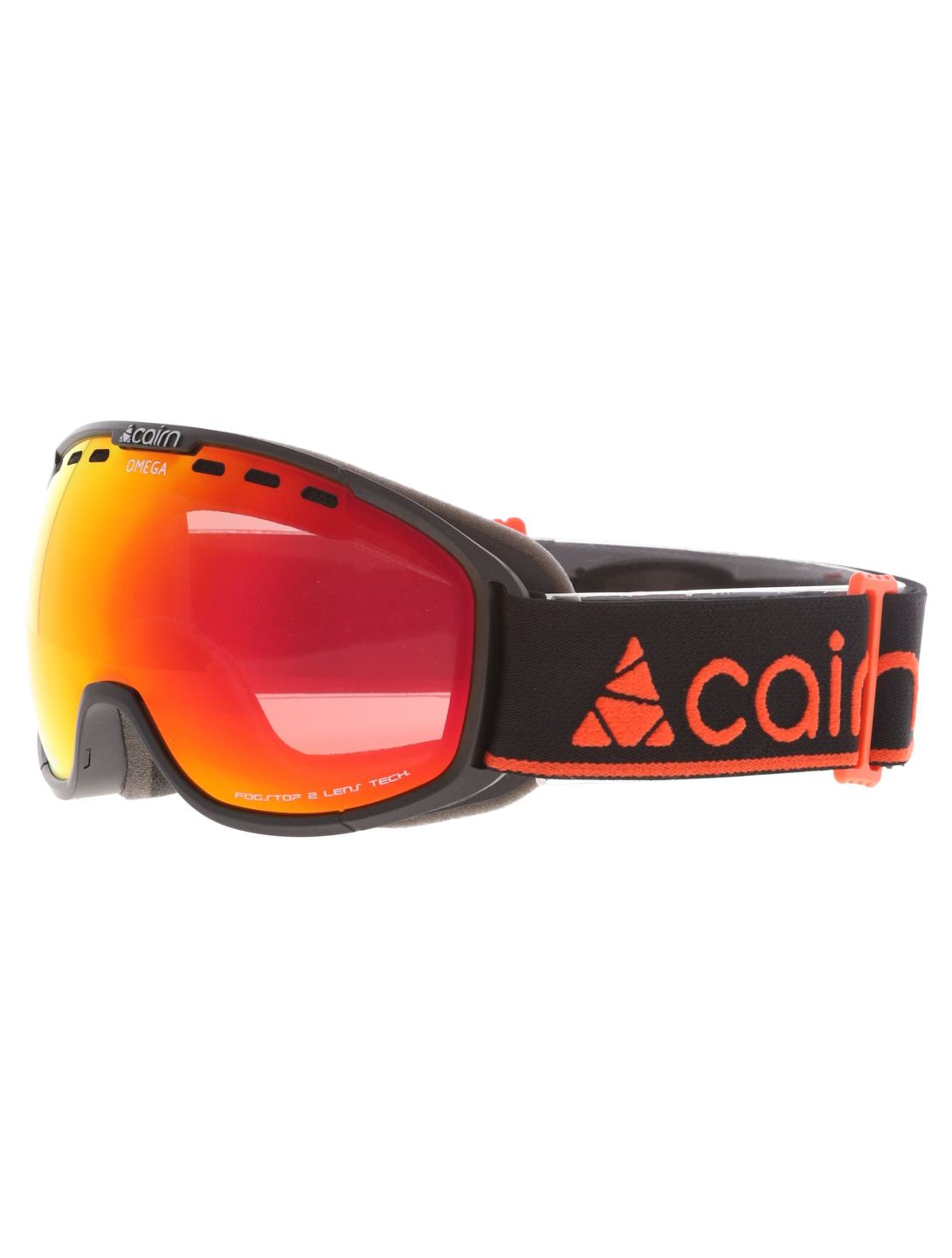 Cairn, Omega lunettes de ski unisexe Mat Black Orange noir, orange 