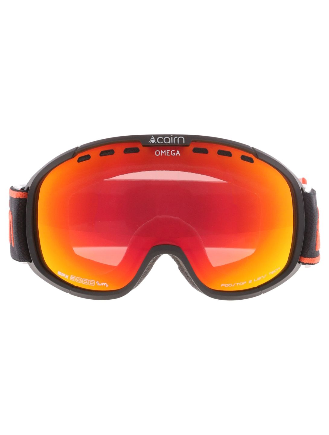 Cairn, Omega lunettes de ski unisexe Mat Black Orange noir, orange 