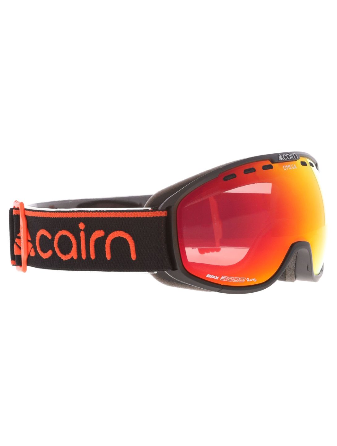 Cairn, Omega lunettes de ski unisexe Mat Black Orange noir, orange 