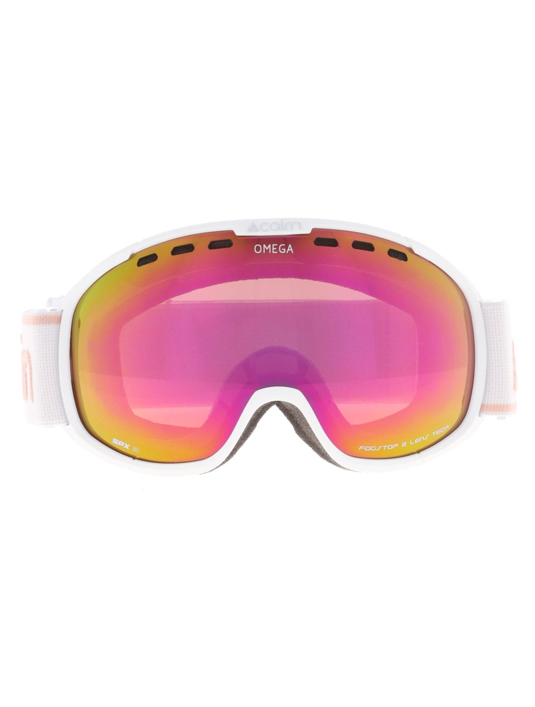 Cairn, Omega lunettes de ski unisexe Mat White Latte blanc, rose 