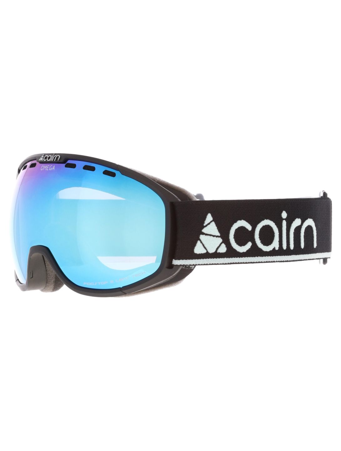 Cairn, Omega lunettes de ski unisexe Mat Black Ice Blue bleu, noir 