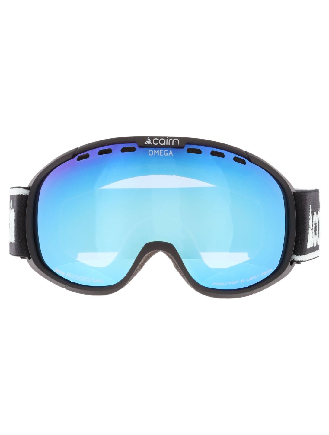 Cairn, Omega lunettes de ski unisexe Mat Black Ice Blue bleu, noir 