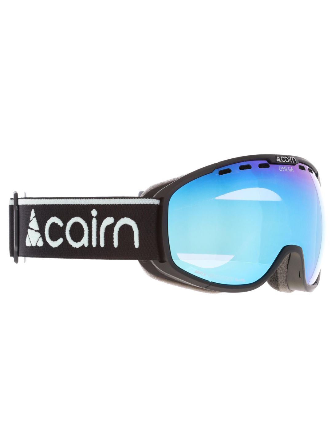 Cairn, Omega lunettes de ski unisexe Mat Black Ice Blue bleu, noir 