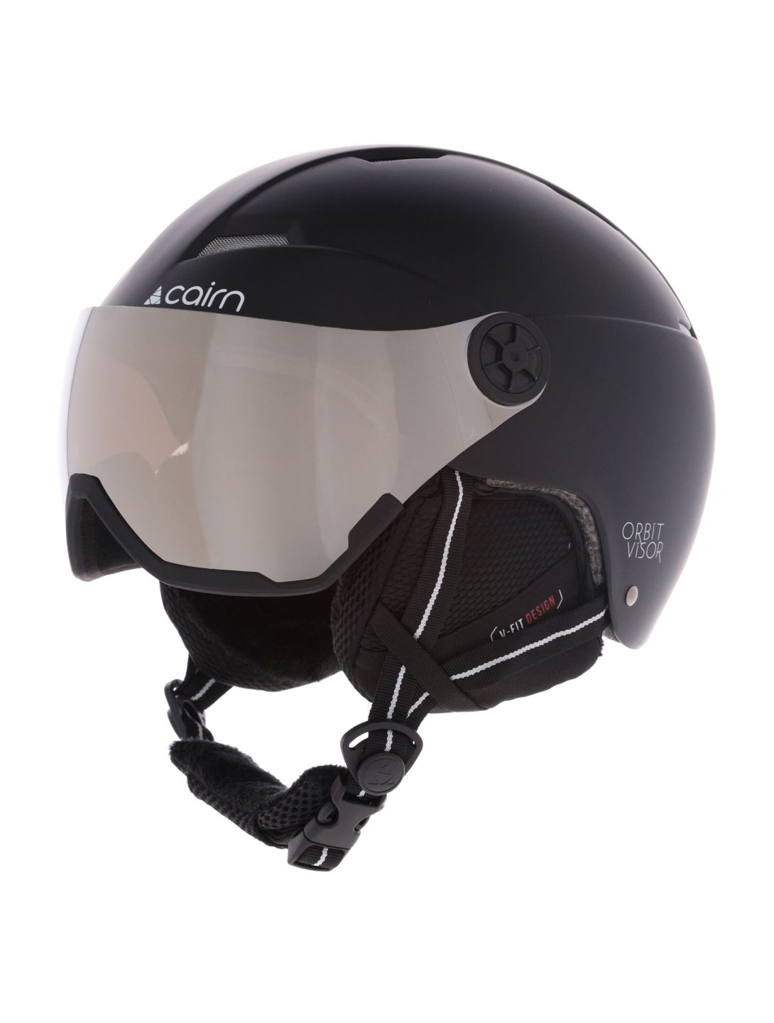 Cairn, Orbit Visor casque de ski avec visière unisexe Mat Black noir 