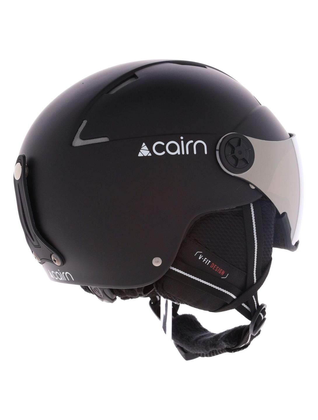 Cairn, Orbit Visor casque de ski avec visière unisexe Mat Black noir 