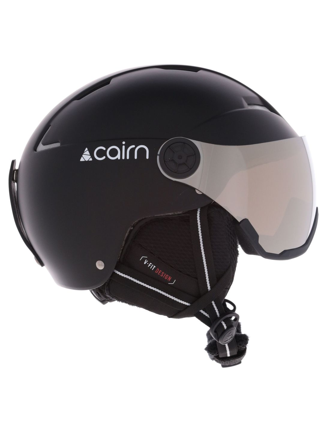 Cairn, Orbit Visor casque de ski avec visière unisexe Mat Black noir 