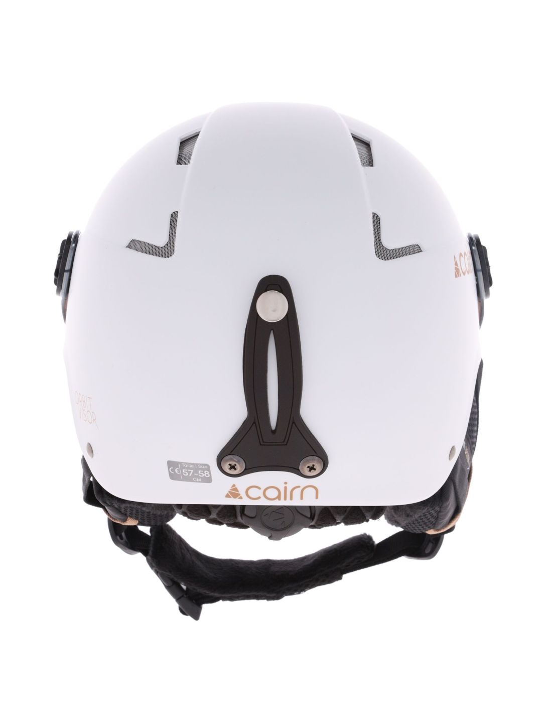 Cairn, Orbit Visor casque de ski avec visière unisexe Mat White Coffee blanc 