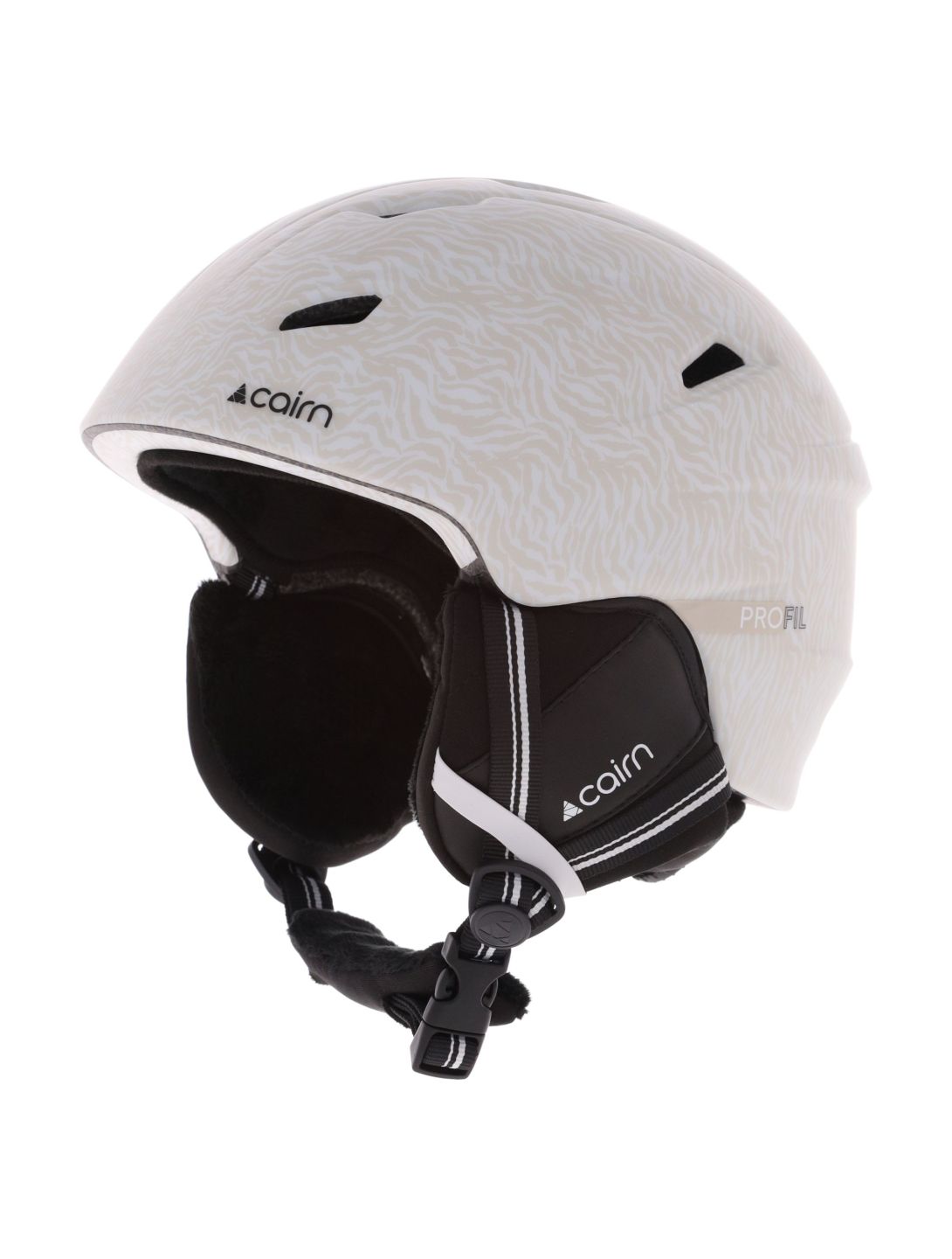 Cairn, Profil casque de ski unisexe Mat Warm Gray White blanc, gris 