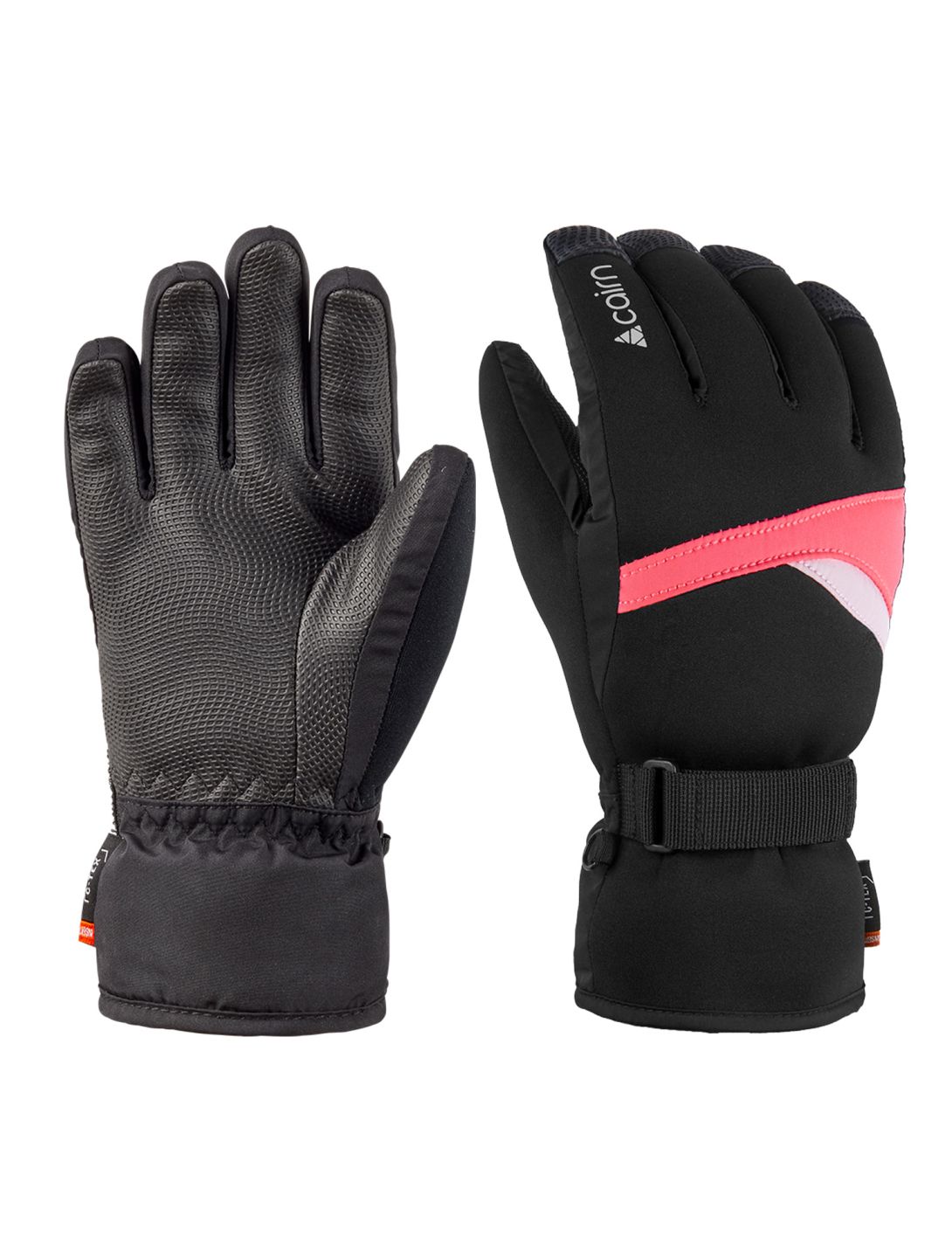 Cairn, Styl J C-Tex gants de ski enfants Neon Pink rose 