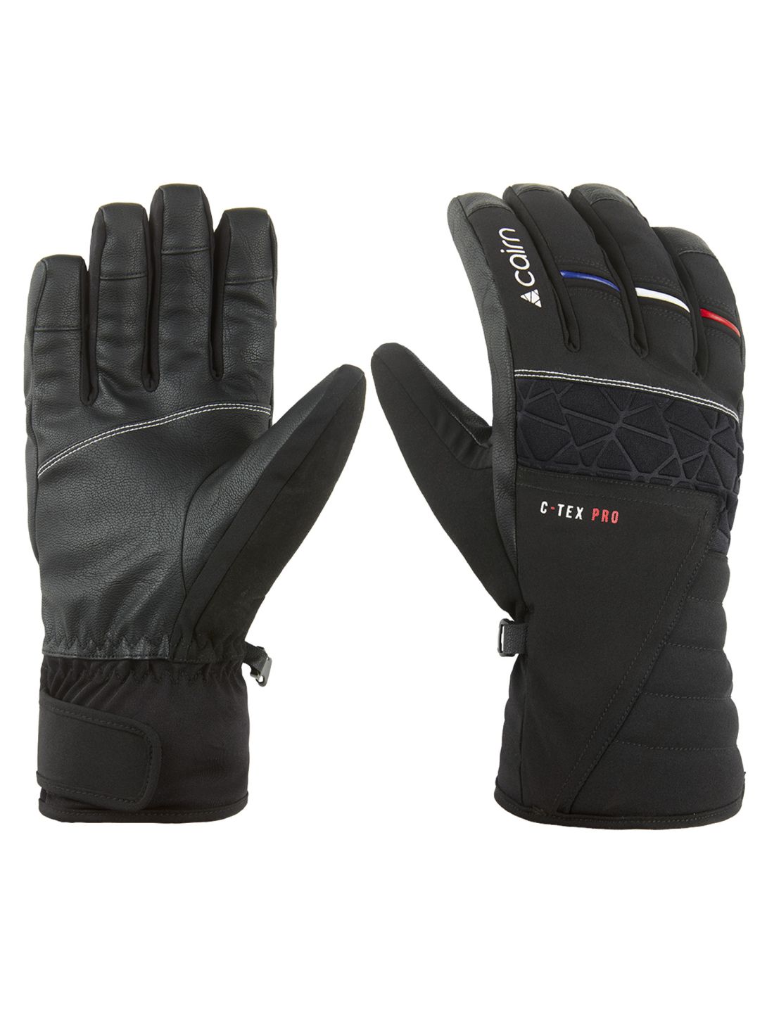 Cairn, Summit M C-Tex Pro gants de ski hommes Black Patriot noir 