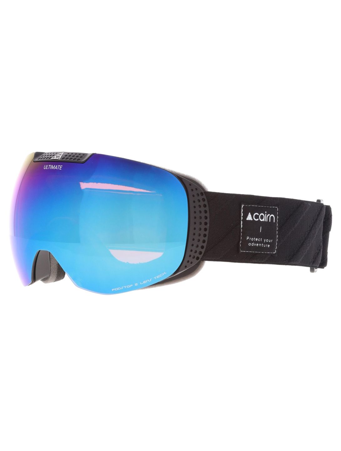 Cairn, Ultimate lunettes de ski unisexe Mat Black Blue bleu, noir 