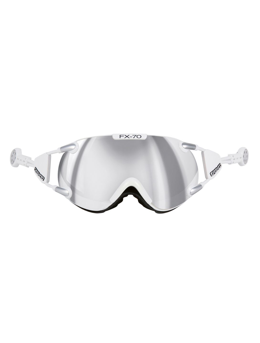 Casco, Fx-70 Carbonic visière unisexe White / Silver blanc 