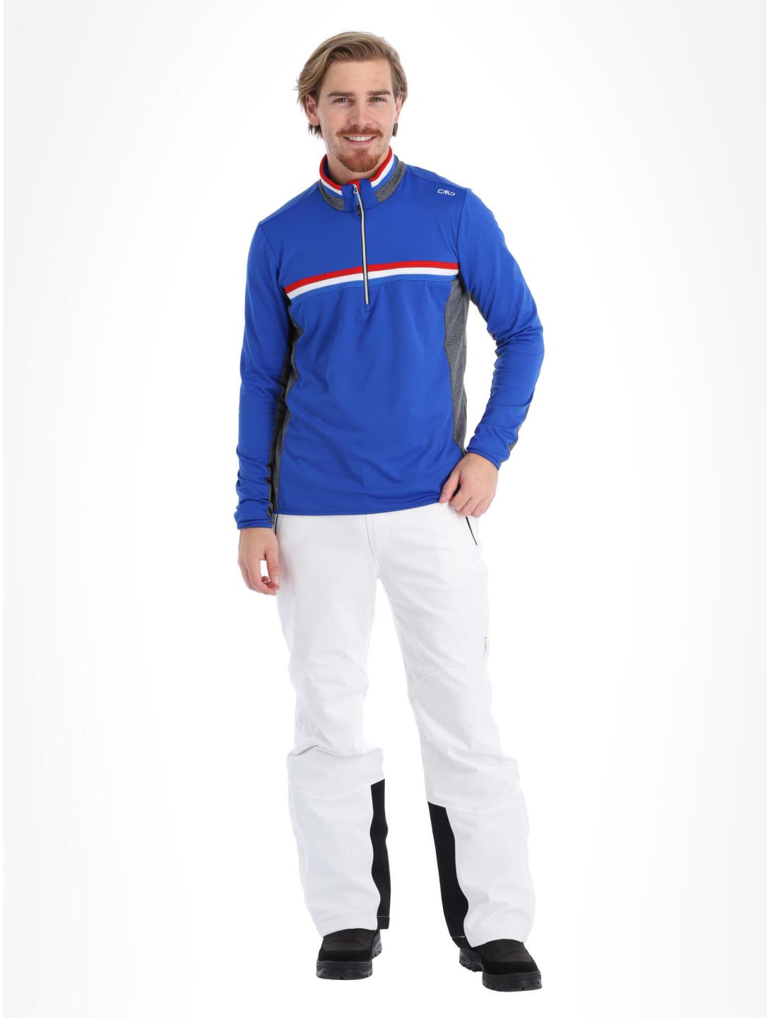 CMP, 31L1037 pull de ski hommes royal bleu 