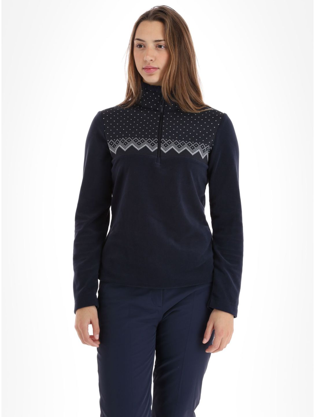 CMP, 33J1196 pull de ski femmes Black Blue bleu 