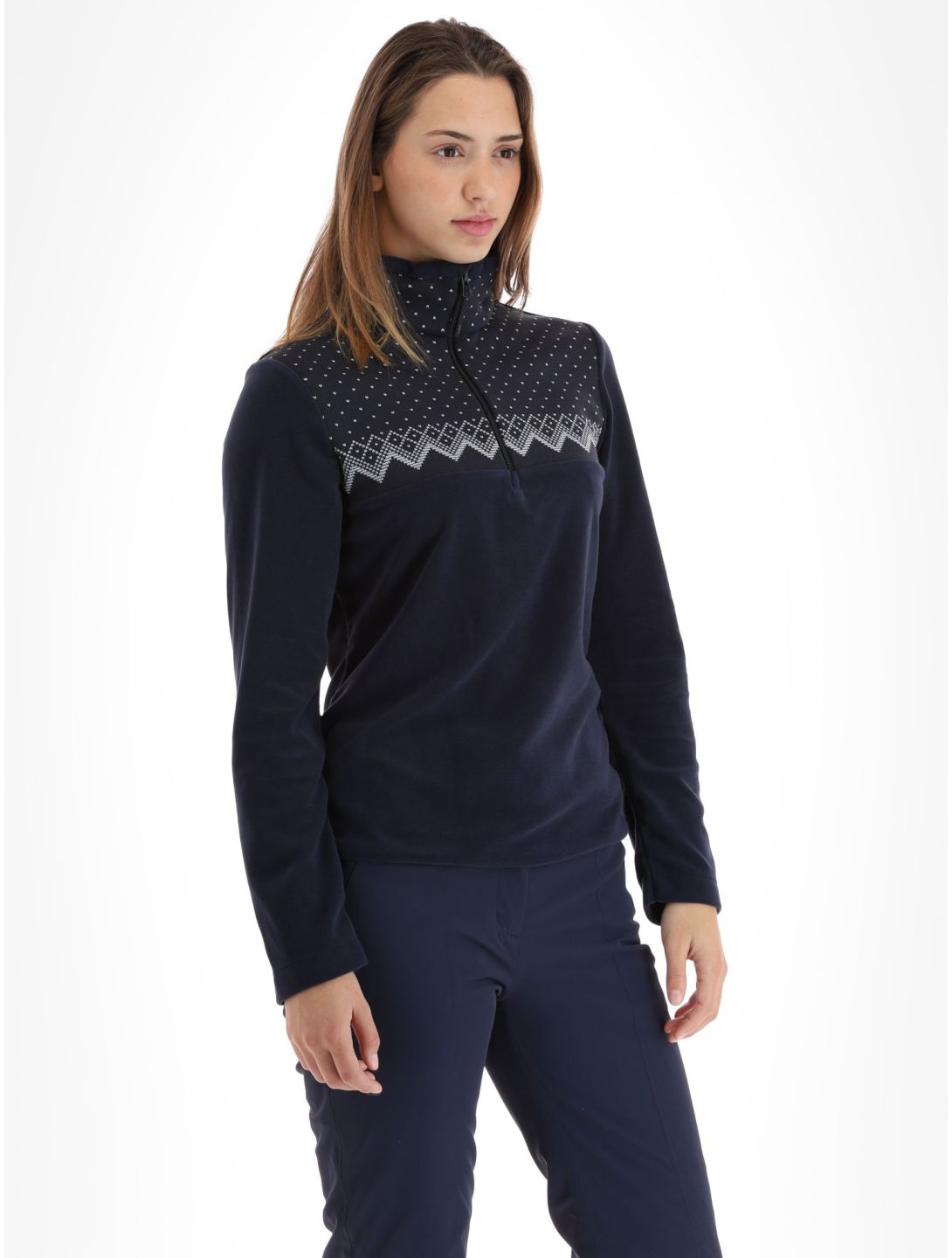 CMP, 33J1196 pull de ski femmes Black Blue bleu 