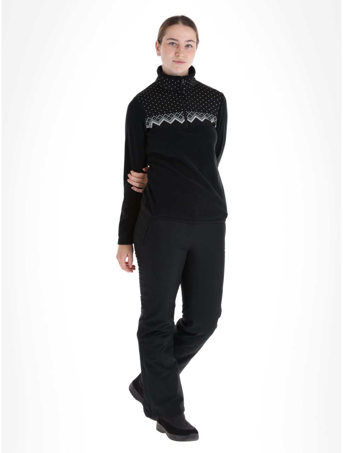 CMP, 33J1196 pull de ski femmes Black noir 