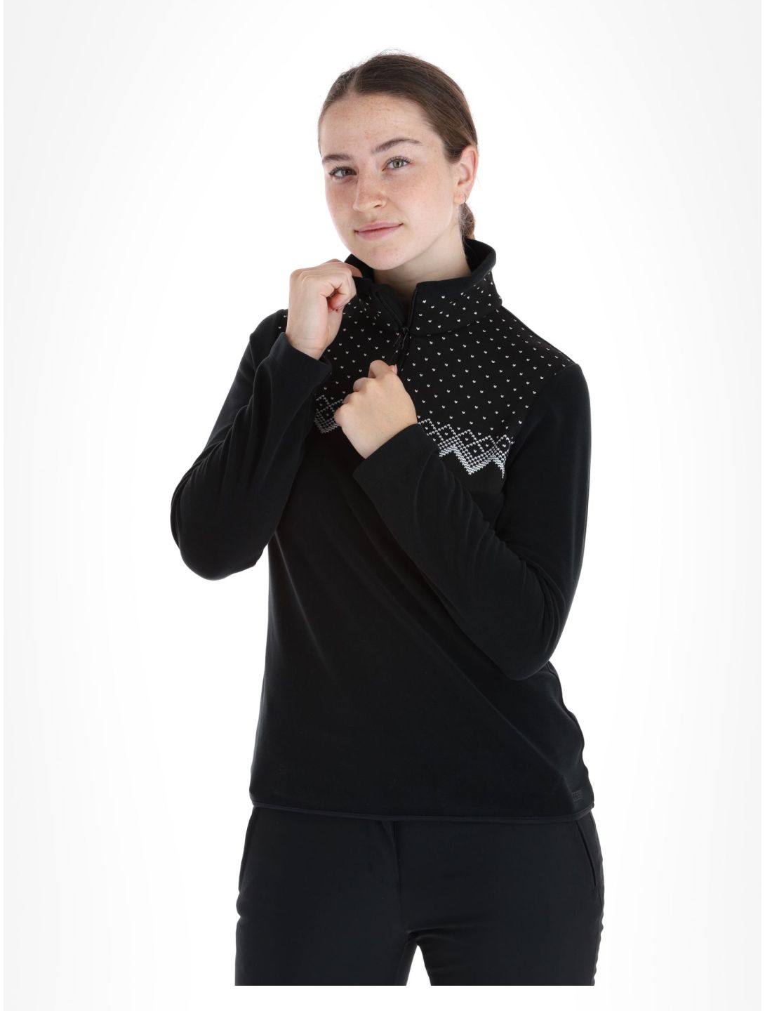 CMP, 33J1196 pull de ski femmes Black noir 