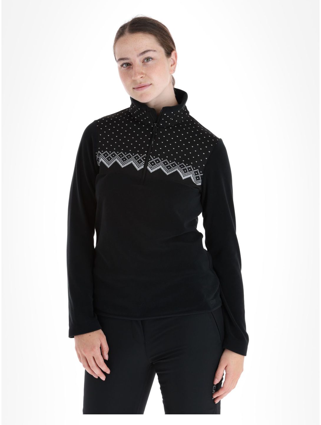 CMP, 33J1196 pull de ski femmes Black noir 