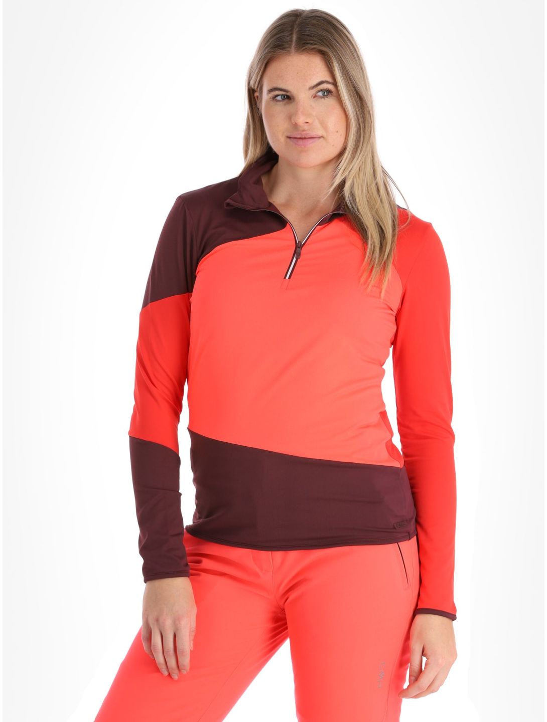 CMP, 33L0346 pull de ski femmes Burgundy bordeaux, rose, rouge 