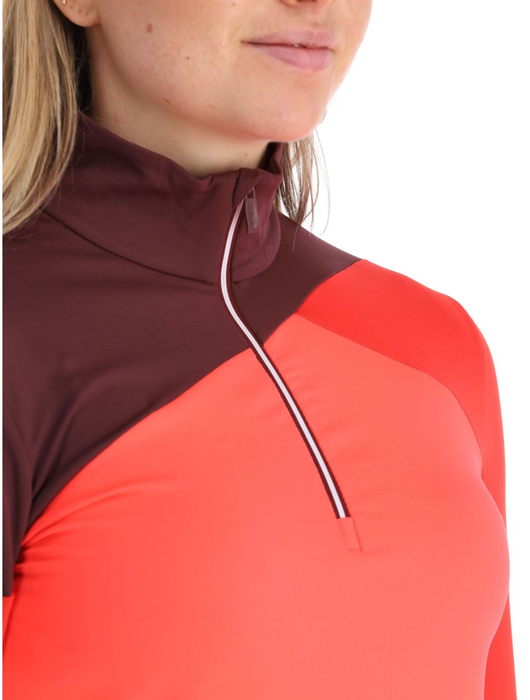 CMP, 33L0346 pull de ski femmes Burgundy bordeaux, rose, rouge 