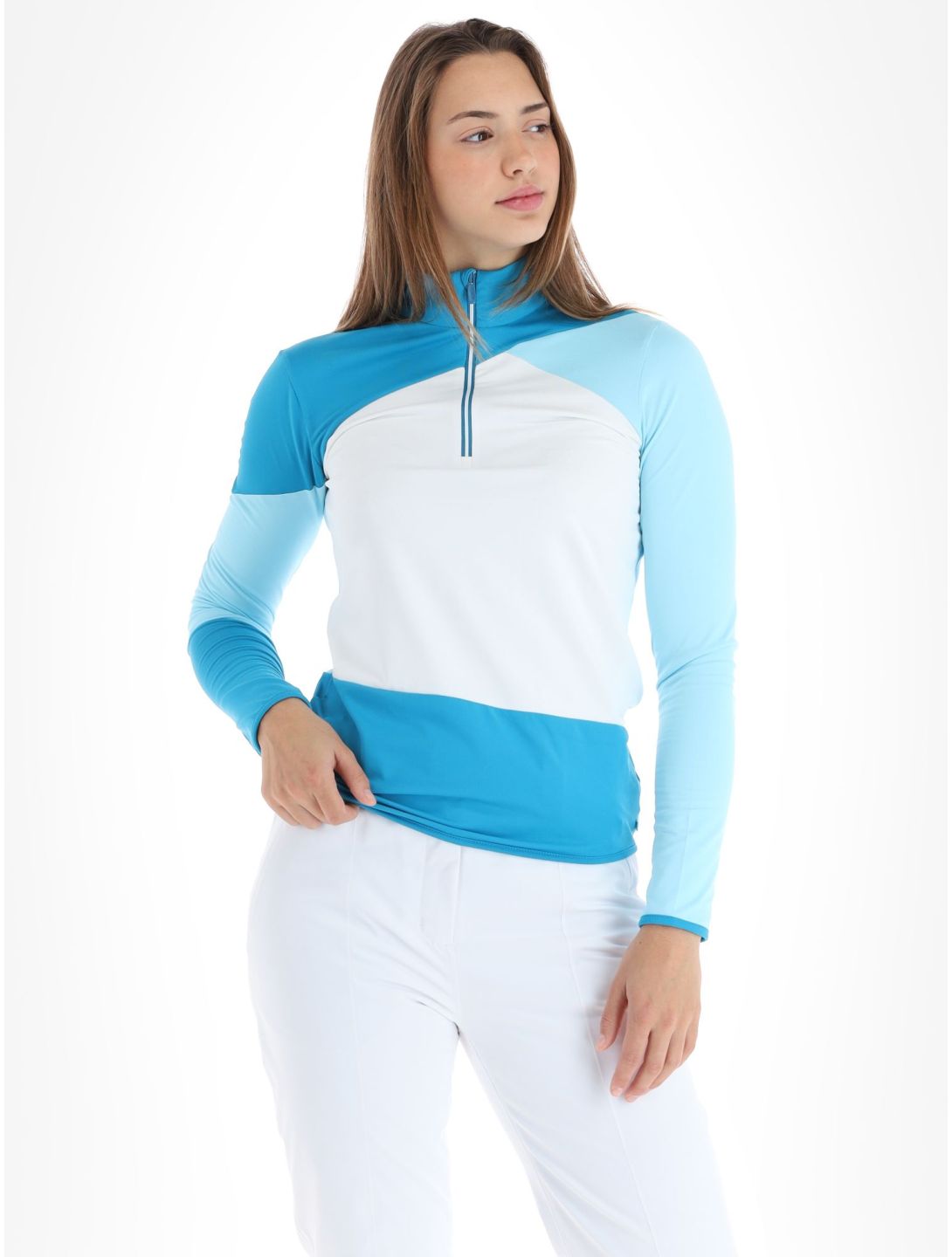 CMP, 33L0346 pull de ski femmes Giada blanc, bleu 