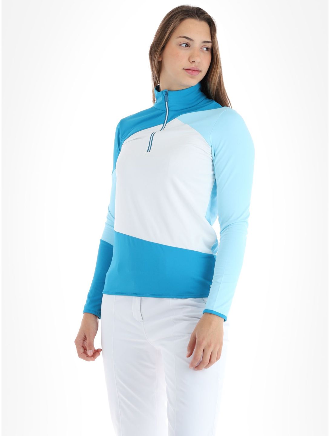 CMP, 33L0346 pull de ski femmes Giada blanc, bleu 