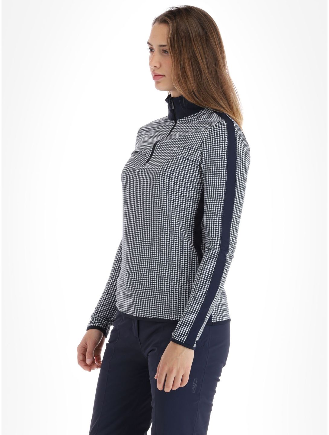 CMP, 33L0476 pull de ski femmes B. Blue White blanc, bleu 