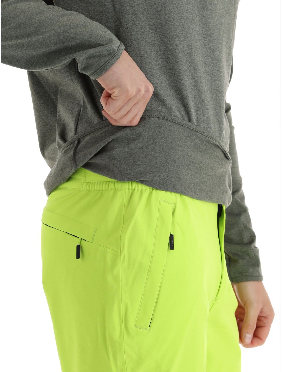 CMP, 33L1027 pull de ski hommes Kaki Mel. vert 