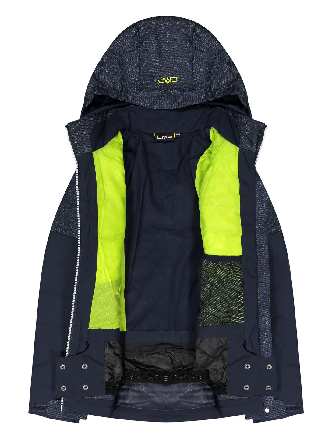 CMP, 33W0084 veste de ski enfants Black Blue bleu 