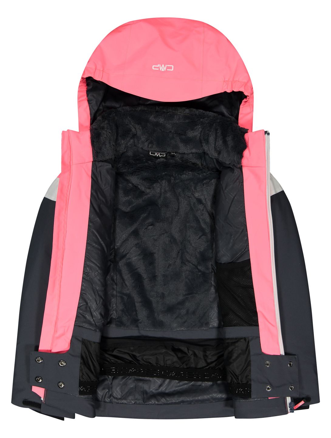 CMP, 33W0215 veste de ski enfants Titanium gris, rose 