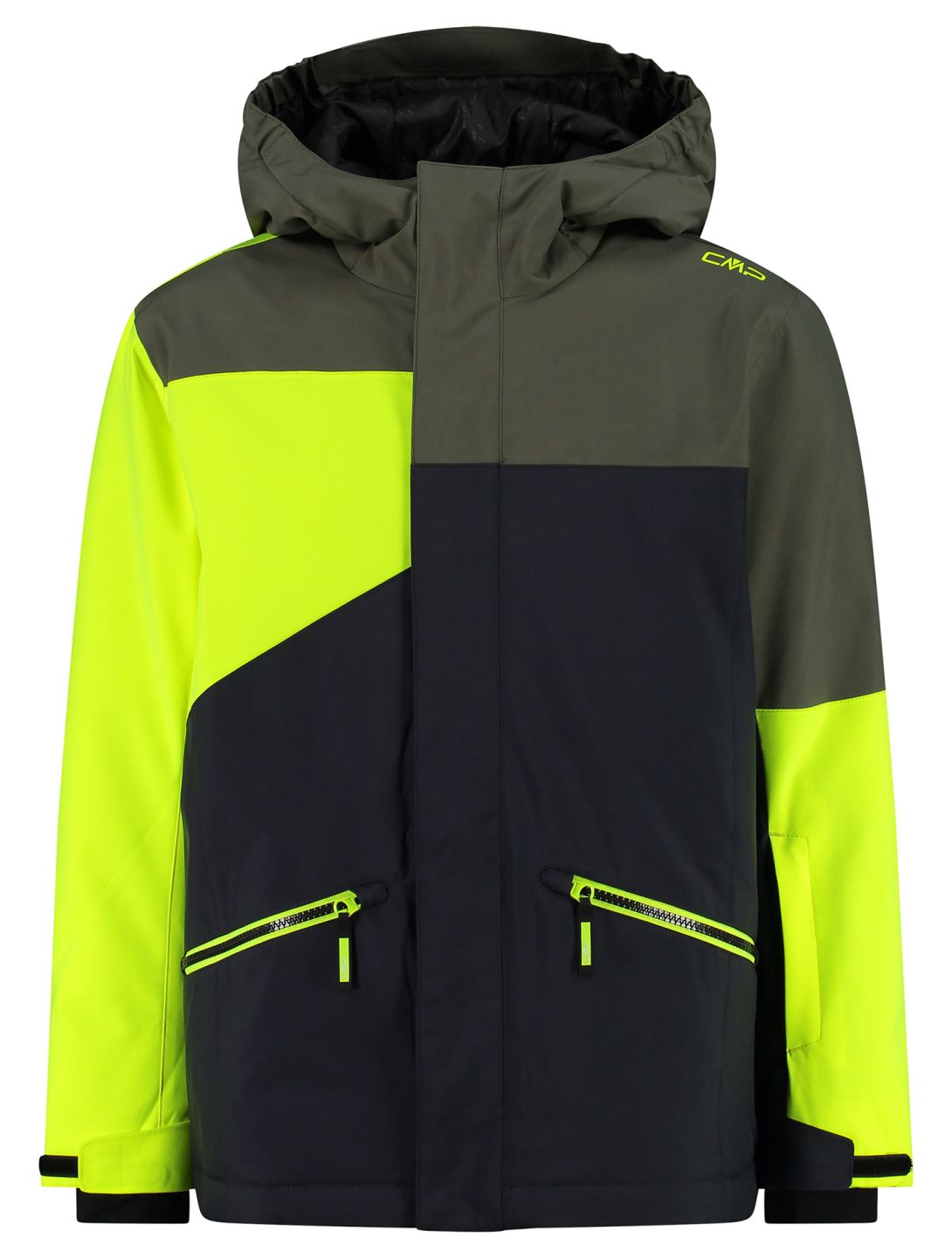 CMP, 33W0624 veste de ski enfants Anthracite / Yellow Fluo gris, jaune 