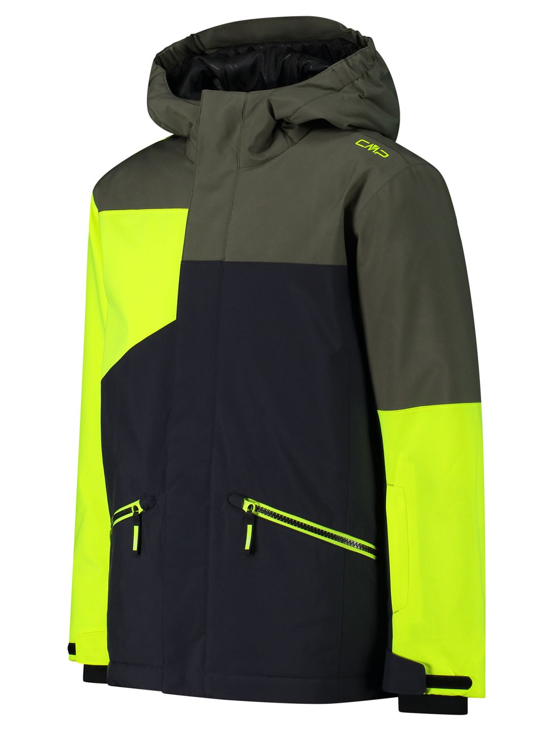 CMP, 33W0624 veste de ski enfants Anthracite / Yellow Fluo gris, jaune 