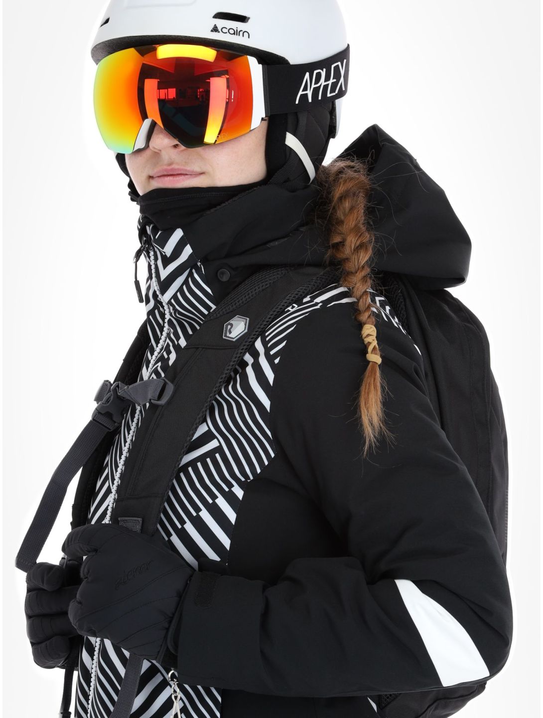 CMP, 33W0686 veste de ski femmes Black White blanc, noir 