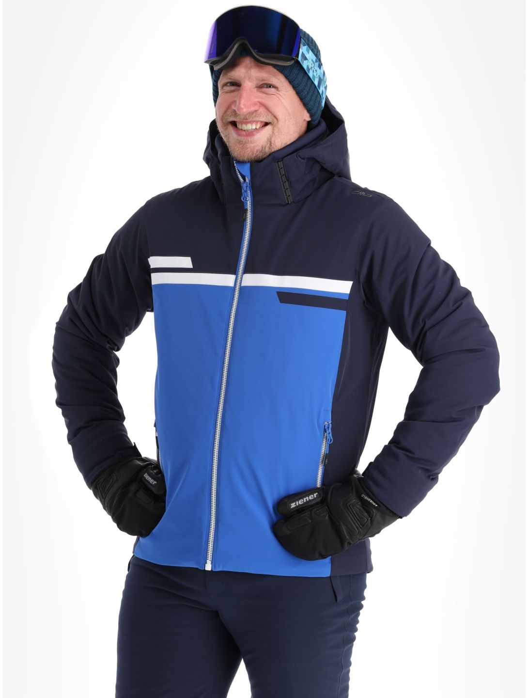 CMP, 33W0747 veste de ski hommes Royal bleu, noir 